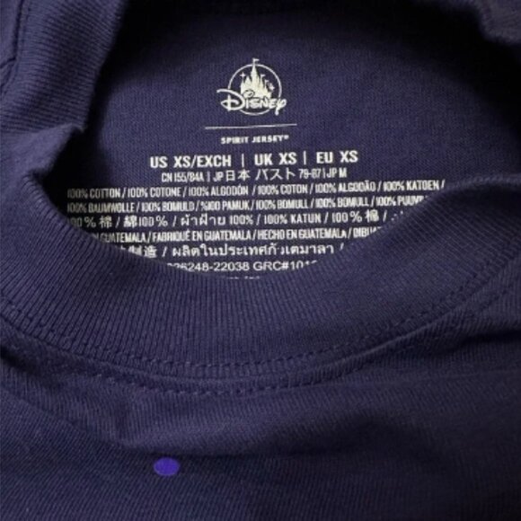 NWT Disneyland Resort Purple Sparkle Spirit Jersey size xs - Picture 2 of 5